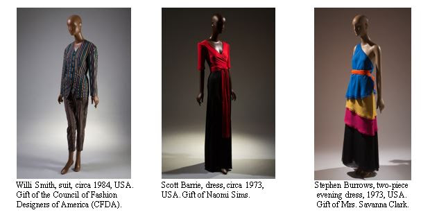 The Museum at FIT Presents Black Fashion Designers exhibit.