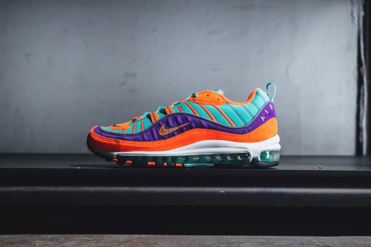 Air max 98 orange purple grey outlet