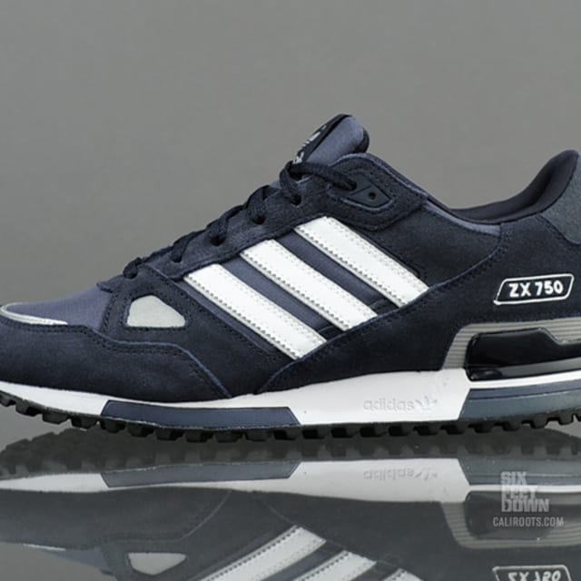 Scarpe zx 750 navy white silver clearance