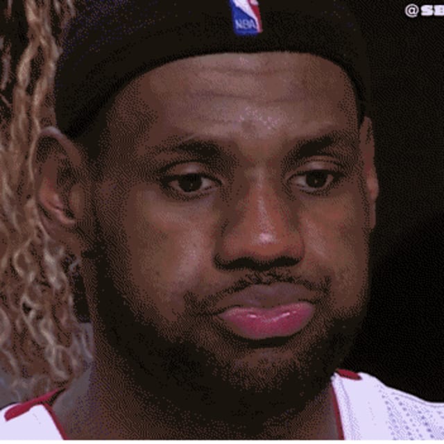 Presenting the LeBron James Sad Face (GIF) Complex