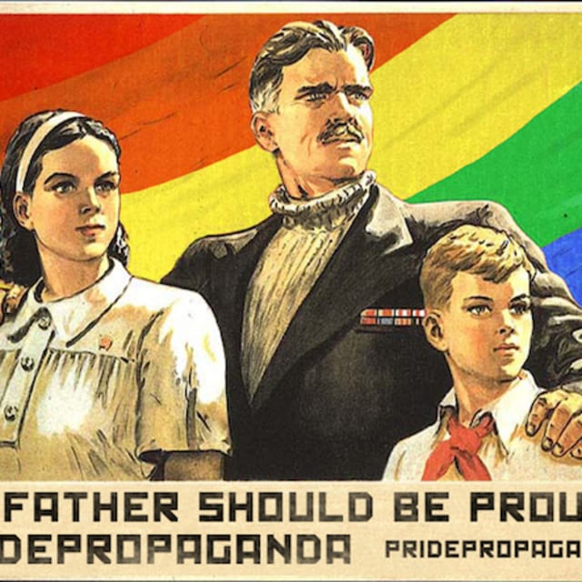 Soviet Propaganda Posters Are Altered In Protest Of Russia S Gay
