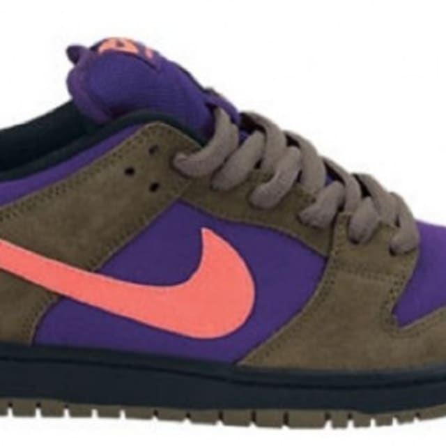 purple and pink dunks