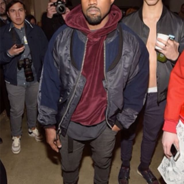 Kanye West Rocks an Oversized Flight Jacket by TAKAHIROMIYASHITA The