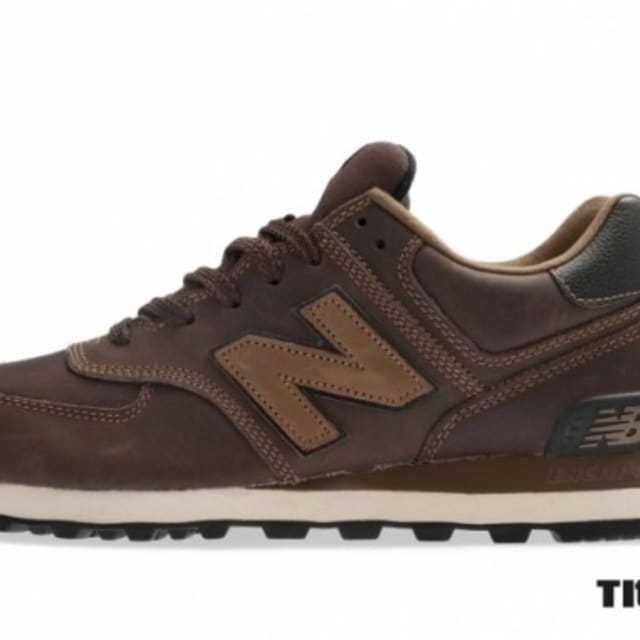 brown leather new balance 574