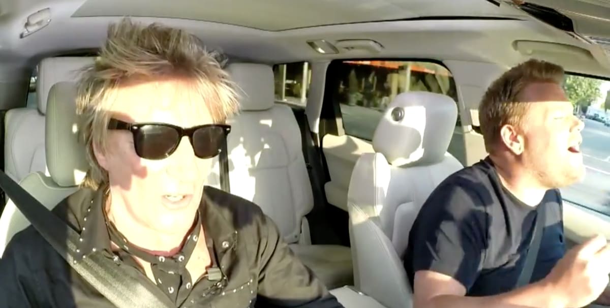 Rod Stewart and AAP Rocky Doing 'Carpool Karaoke' Together Is Amazing