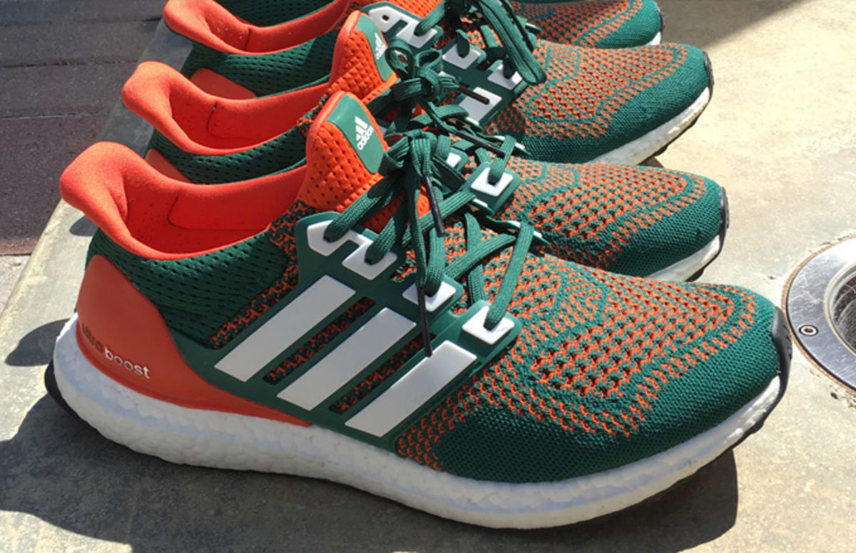 green and orange ultra boost