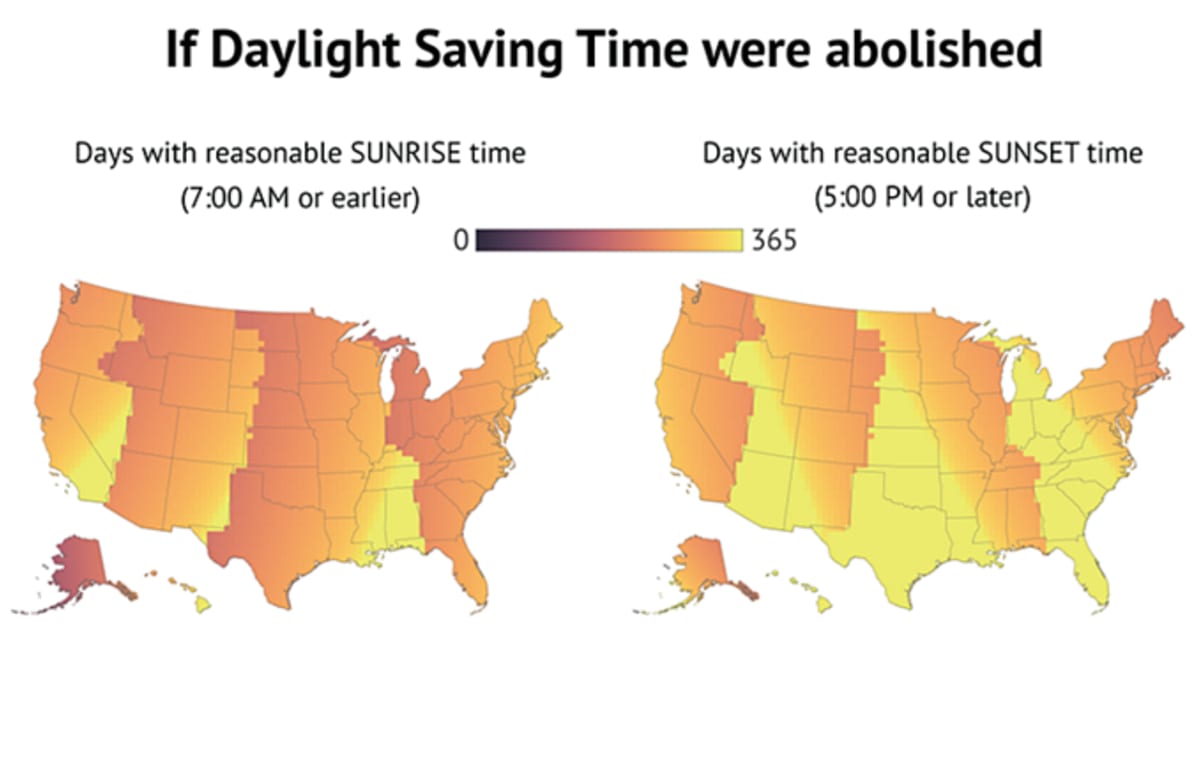 These Maps Prove That Daylight Saving Time Is Still Making Everyone