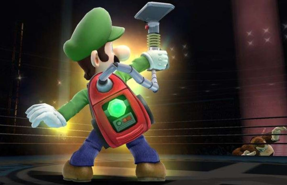 luigi with vacuum plush