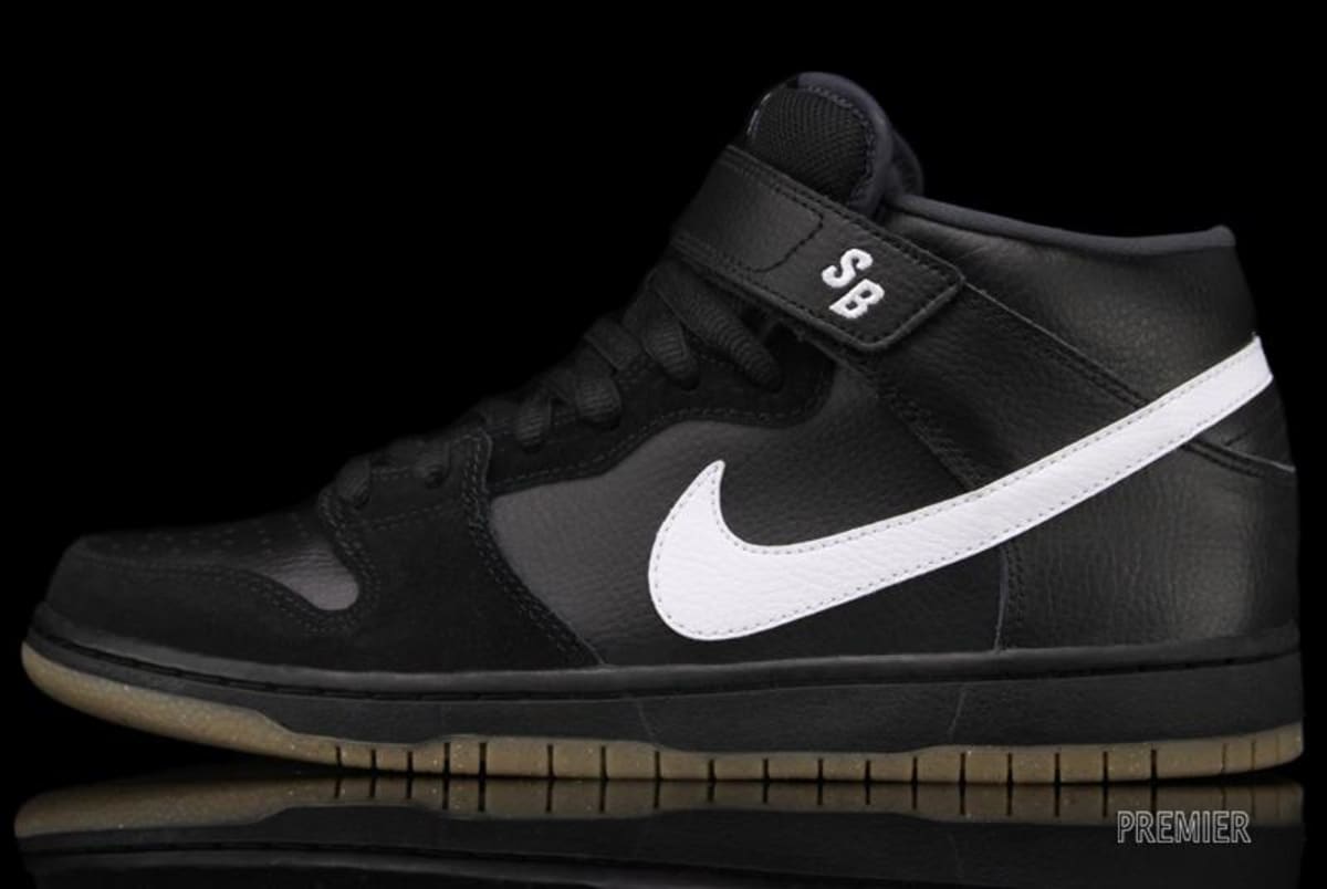 nike sb dunk mid pro iso black dark grey