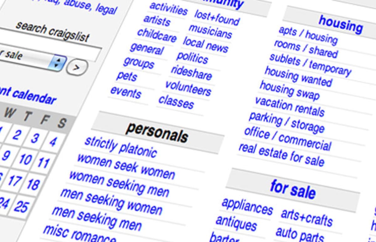 12 Things You Can Get On Craigslist If Youre Just Willing To Have Sex With Someone Complex 1859