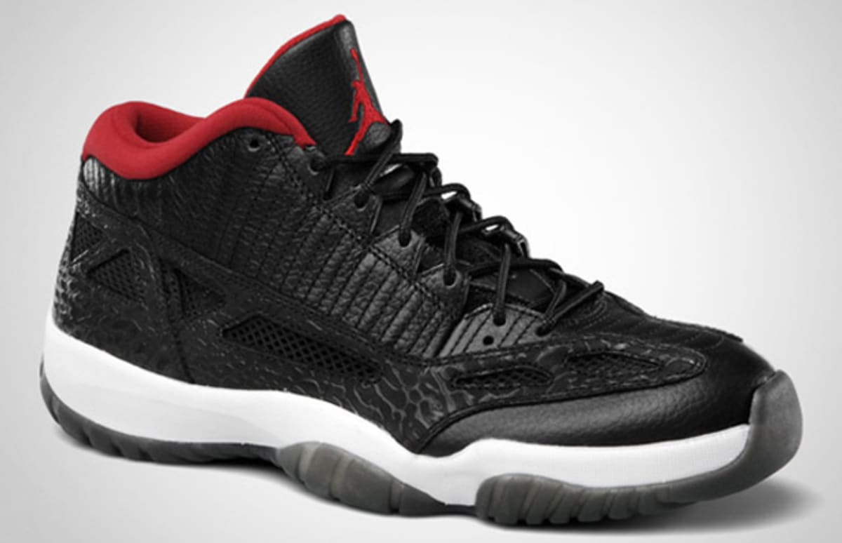 retro jordans black red
