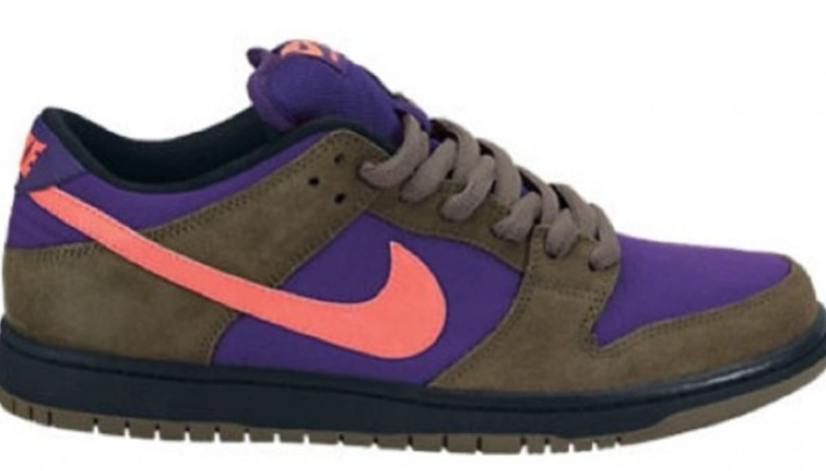 purple and pink dunks