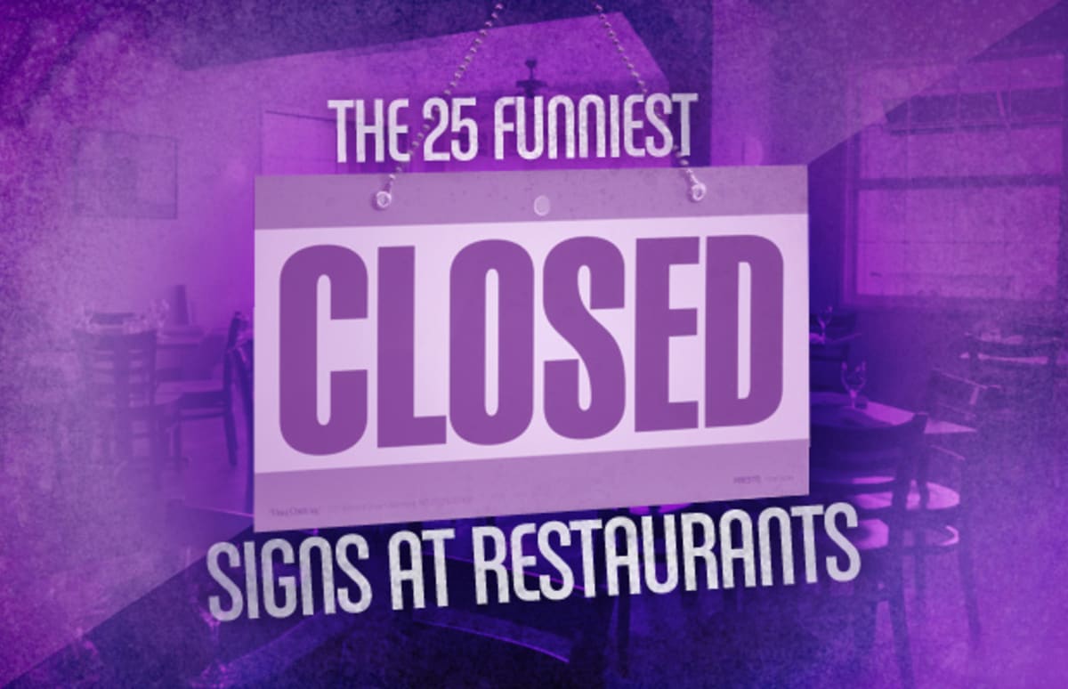 The 25 Funniest "Closed" Signs at Restaurants Complex