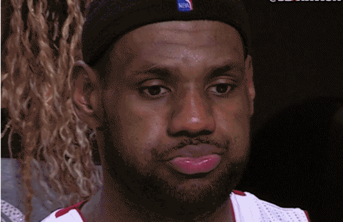 sad lebron james