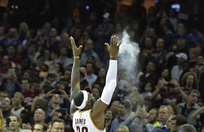 LeBron James Is No Longer Doing the Chalk Toss