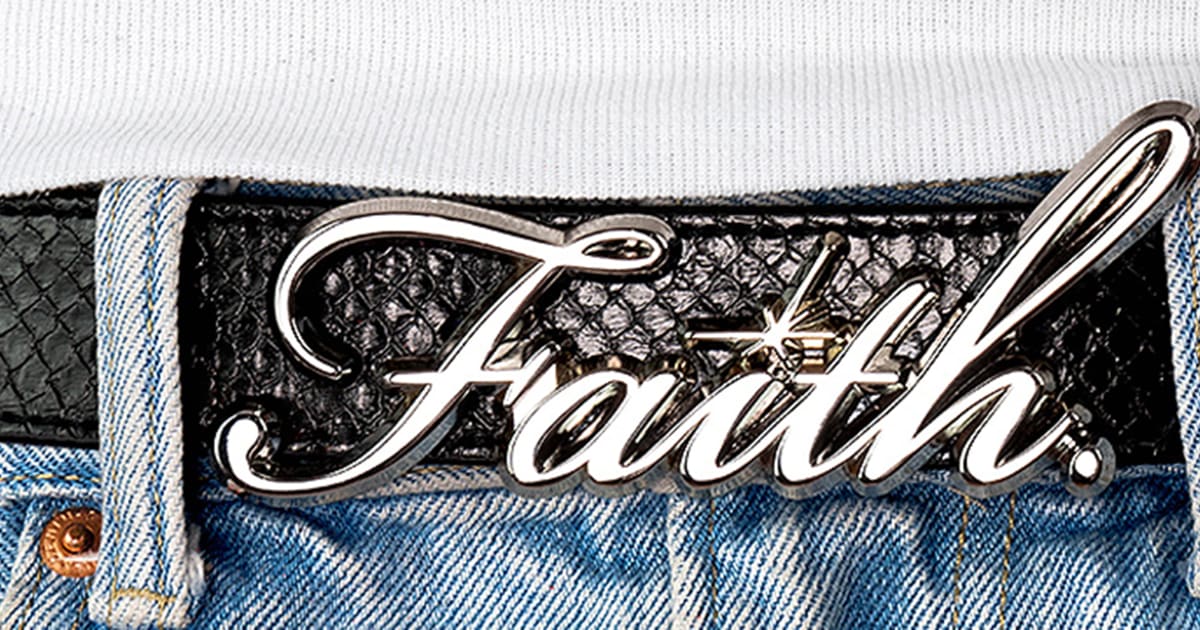 小物 Faith by LUIS Chrome Faith Belt – FAITH BY LUIS