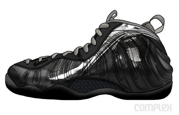 foamposite chrome black