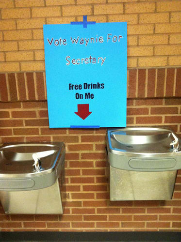 Free Drinks - 25 Hilarious Student Election Posters | Complex