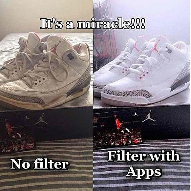 white new balance shoes memes