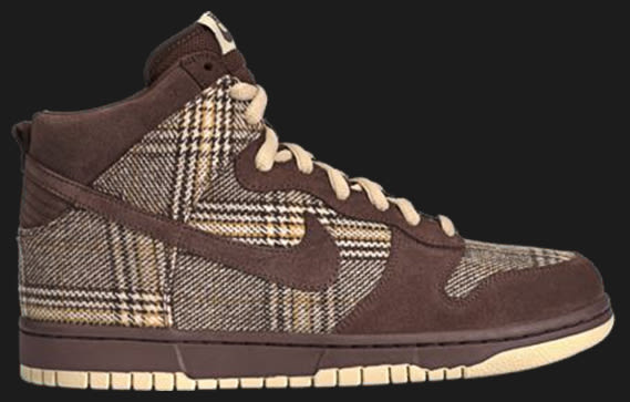 nike dunk high tweed