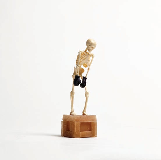 Skeleton with Boxing Gloves and Crate The Best Examples of Boxing in