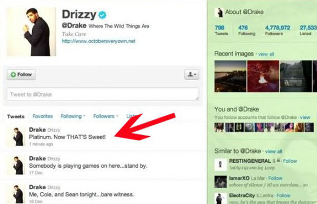 Drake - The 30 Most Embarrassing Deleted Celebrity Tweets | Complex