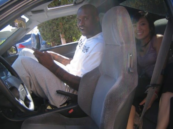 Honda Prelude Shaq In 10 Cars That Are Way Too Small For
