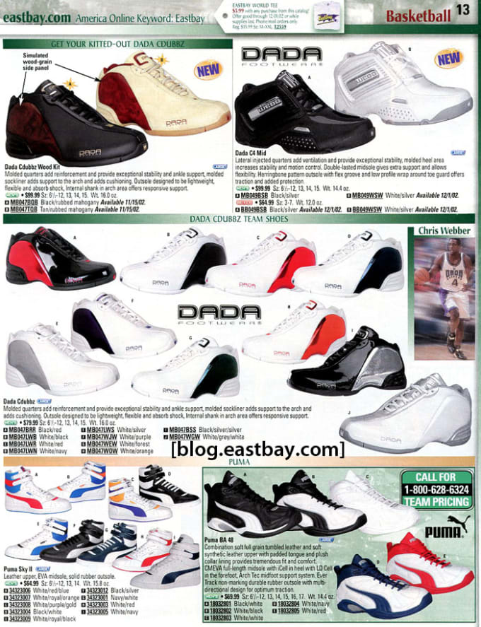Dada Supreme 25 Classic Sneakers From Vintage Eastbay Catalogs Complex