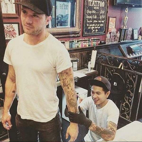 Ryan Phillippe Got a Dope Sean Price Tattoo Complex