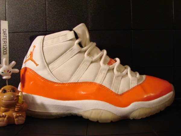 neon orange jordan 11