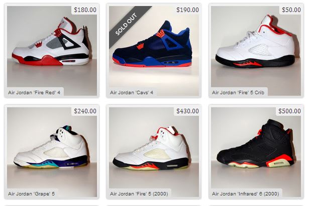 websites that sell jordans