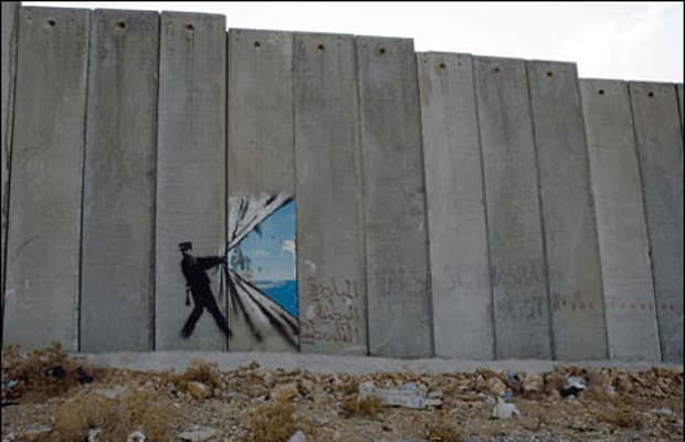 11 Banksy West Bank Wall 2005 The 50 Most Political Art Pieces Of The Past 15 Years Complex 0630