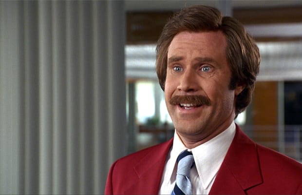 Will Ferrell As Ron Burgundy In Anchorman (2004)