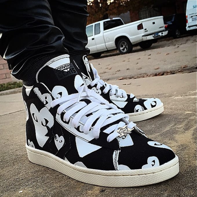 CDG Play x Converse Pro Leather High - The 25 Best Sneaker Photos on Instagram This Week | Complex