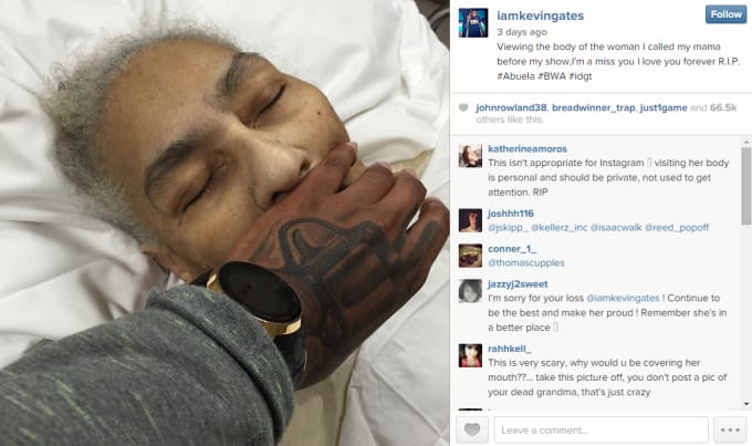 Kevin Gates Took One Last Photo Of His Dead Grandmother