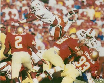 1987 bratton melvin miami florida bowl orange state hurricanes college complex football ghosts seminoles tie against