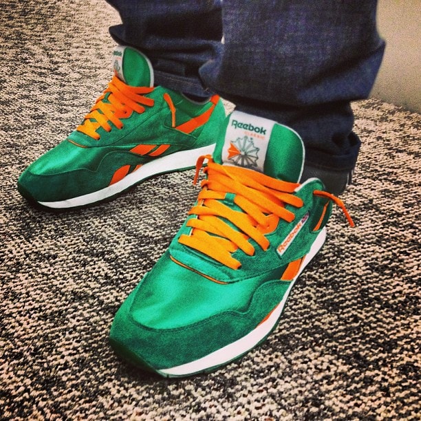 reebok classic nylon orange