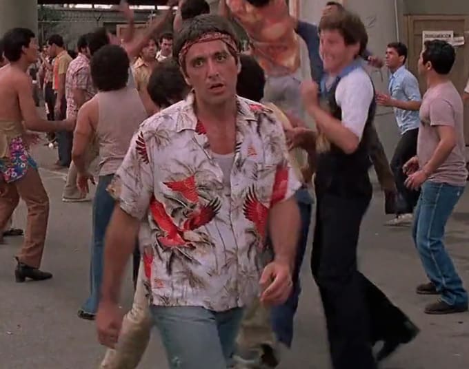 tony montana beach shirt