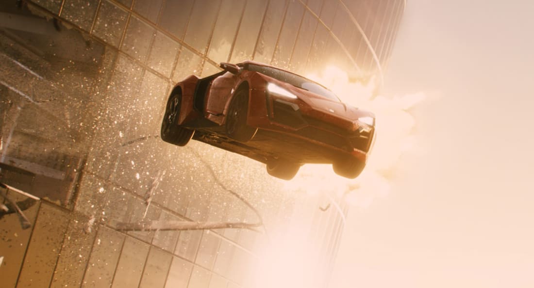 fast and furious 7 abu dhabi car jump scene