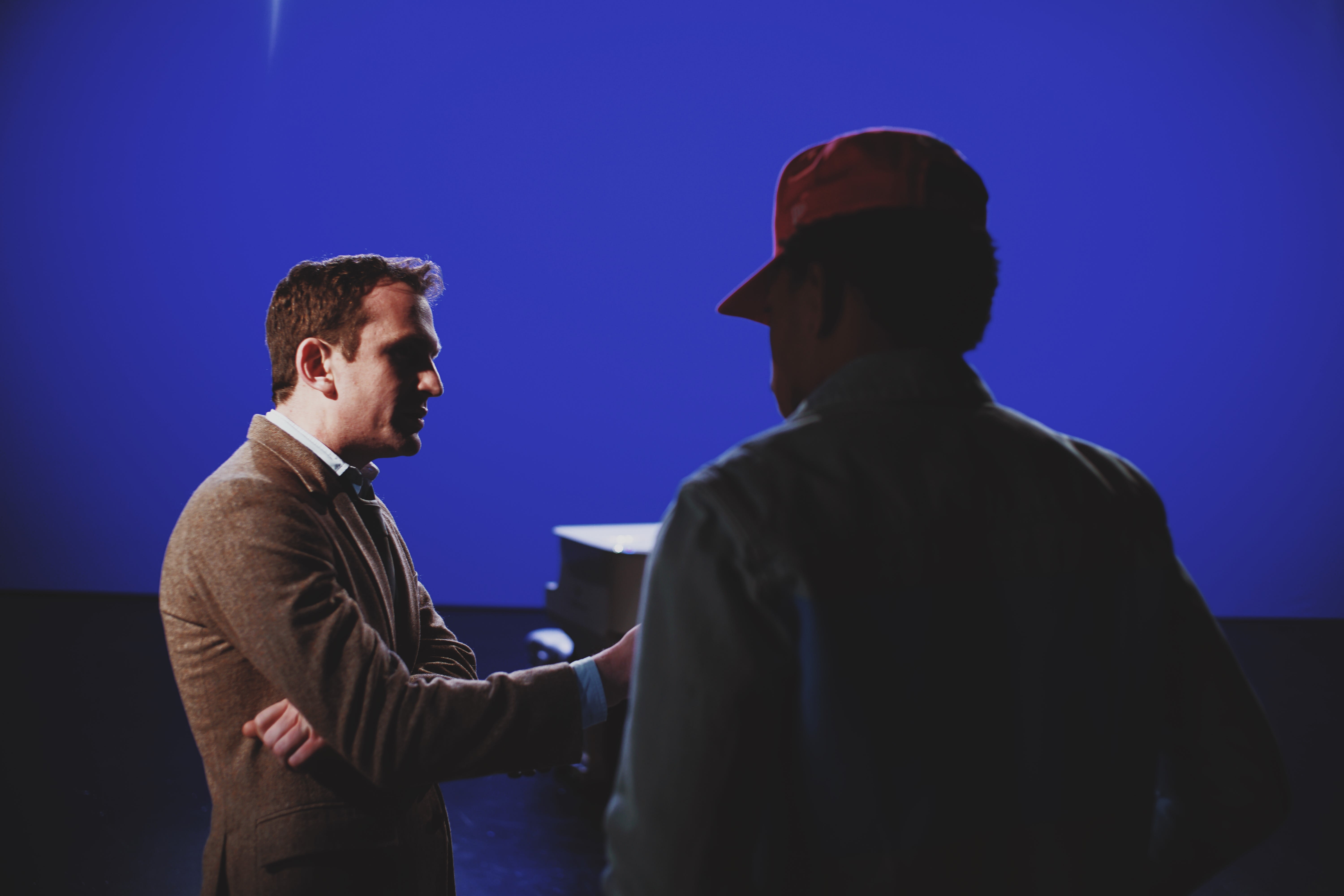 Jake Schreier on set with Chance
