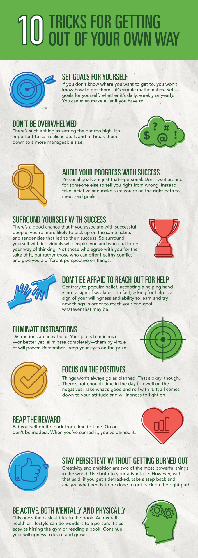 10 Tricks for Getting Out of Your Own Way Complex