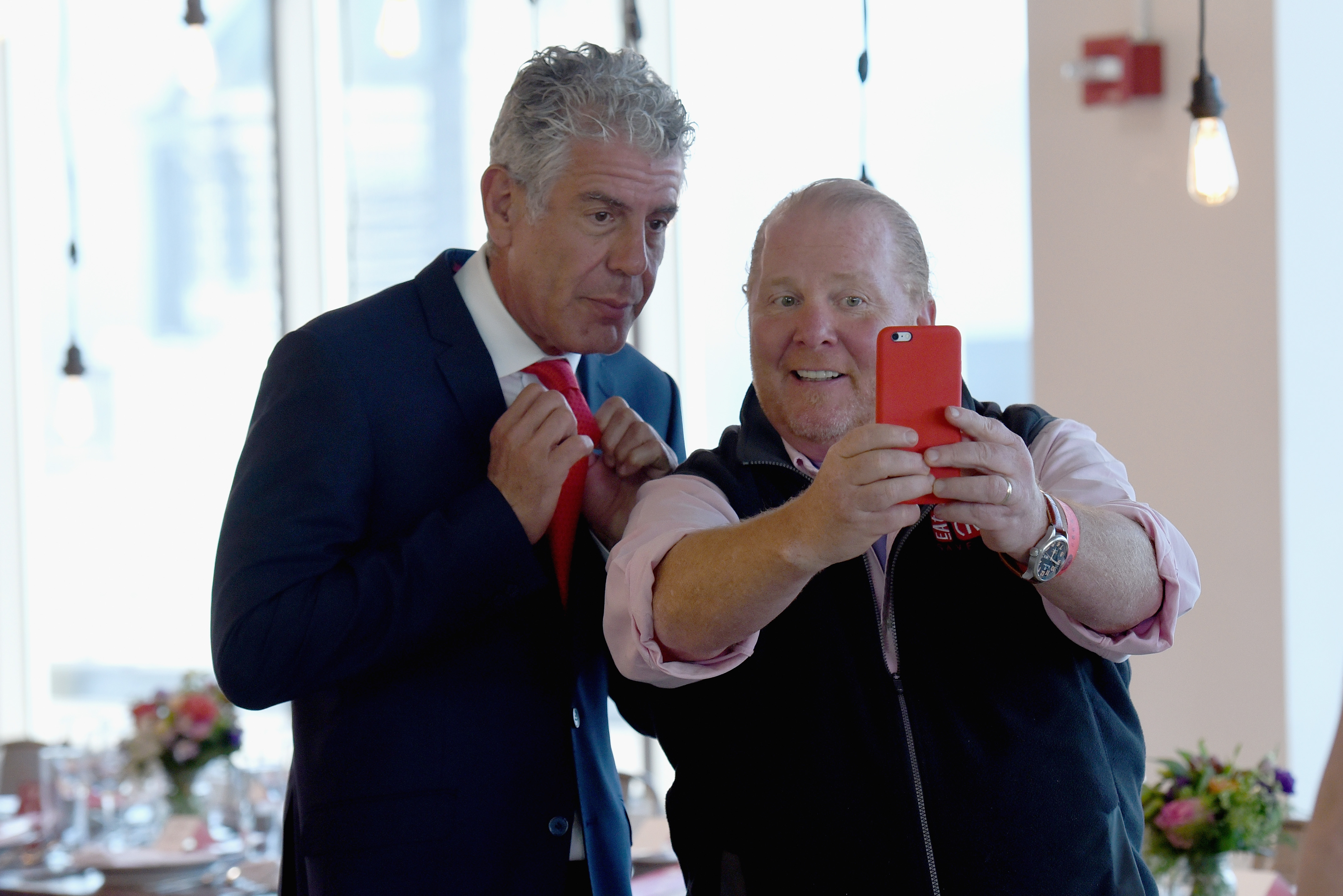 Anthony Bourdain and Mario Batali