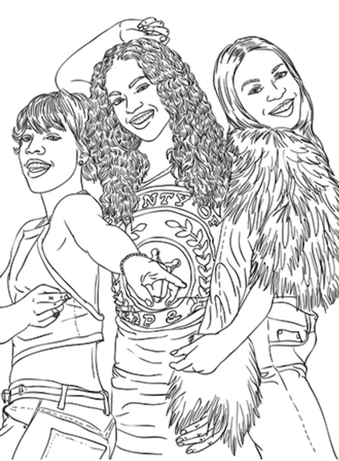 "Evolution of Beyonce" Coloring Book Is the Perfect Way to ...