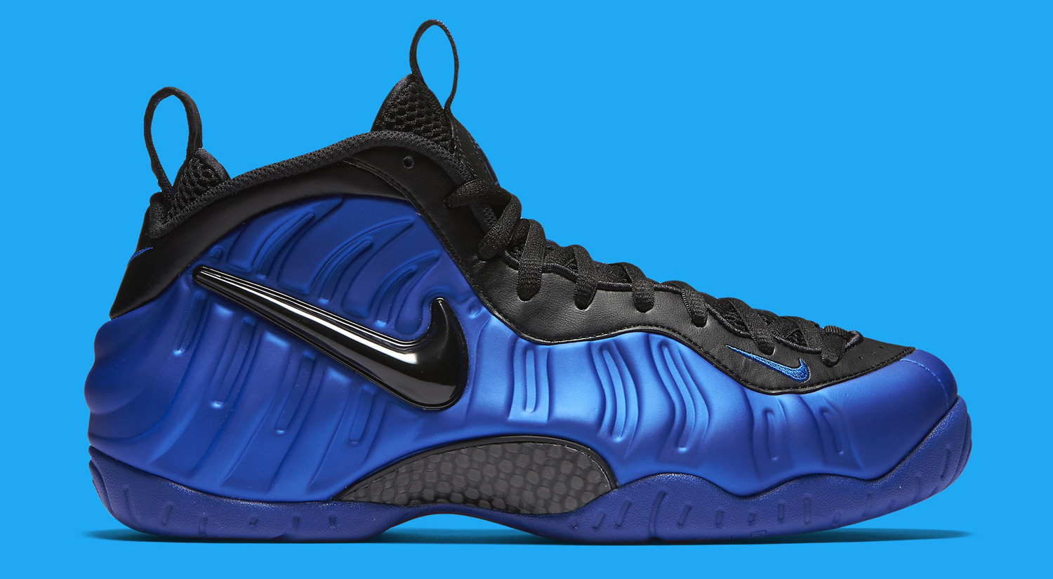 Nike Foamposite Blue And Black