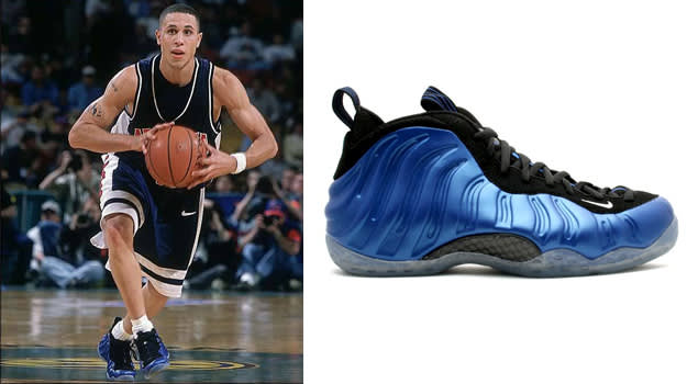 playing basketball in foamposites