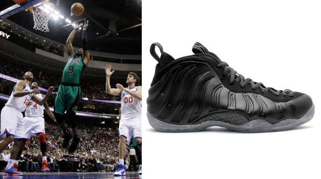 playing basketball in foamposites