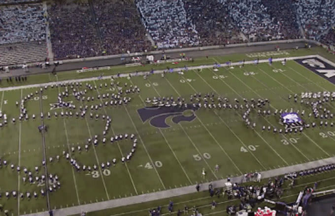 Check Out This Raunchy Formation by Kansas State's Marching Band During Yesterday's Opener