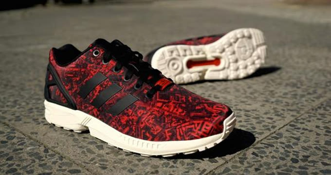 adidas zx flux rosse