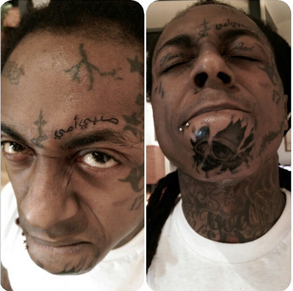 Lil Wayne Got 2 New Face Tattoos This Weekend Complex CA