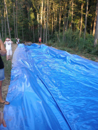 homemade slip n slide